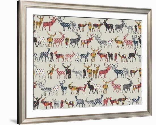 Oatmeal Spice Deer-Sharon Turner-Framed Art Print