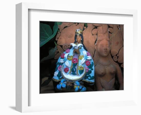 Oaxaca's Patron Saint, the Virgin of Solitude in Clay, Mexico-Judith Haden-Framed Photographic Print