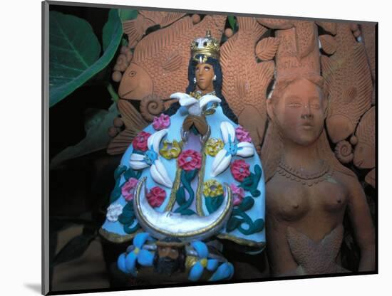 Oaxaca's Patron Saint, the Virgin of Solitude in Clay, Mexico-Judith Haden-Mounted Photographic Print