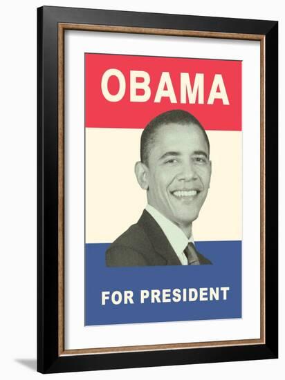 Obama for President Poster-null-Framed Art Print