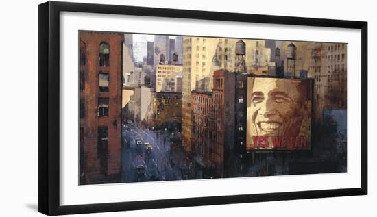 Obama: Moving Forward-Marti Bofarull-Framed Giclee Print