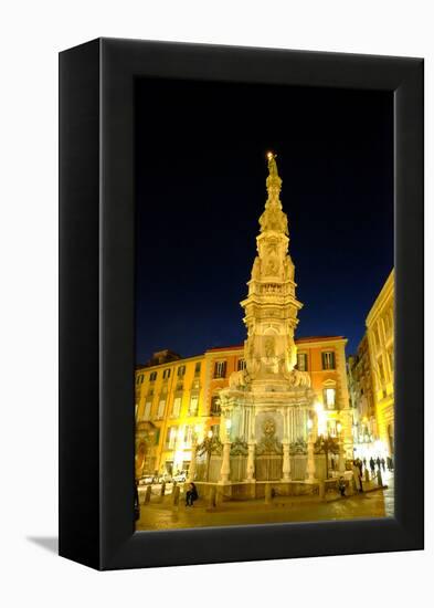 Obelisco Dell'Immacolata, Piazza Del Gesu Nuovo, Naples, Campania, Italy, Europe-Carlo Morucchio-Framed Premier Image Canvas