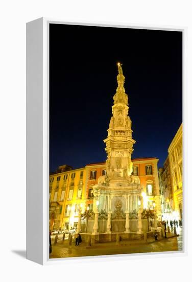 Obelisco Dell'Immacolata, Piazza Del Gesu Nuovo, Naples, Campania, Italy, Europe-Carlo Morucchio-Framed Premier Image Canvas