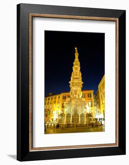 Obelisco Dell'Immacolata, Piazza Del Gesu Nuovo, Naples, Campania, Italy, Europe-Carlo Morucchio-Framed Photographic Print