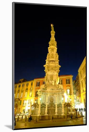 Obelisco Dell'Immacolata, Piazza Del Gesu Nuovo, Naples, Campania, Italy, Europe-Carlo Morucchio-Mounted Photographic Print