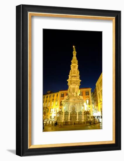 Obelisco Dell'Immacolata, Piazza Del Gesu Nuovo, Naples, Campania, Italy, Europe-Carlo Morucchio-Framed Photographic Print