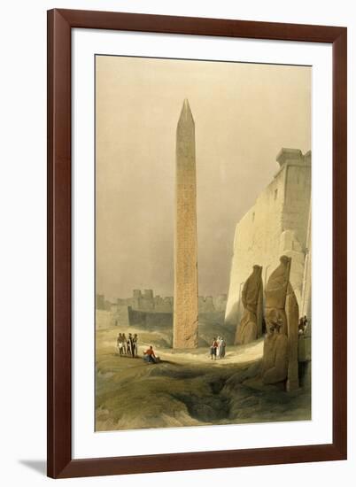 Obelisk at Luxor-David Roberts-Framed Giclee Print