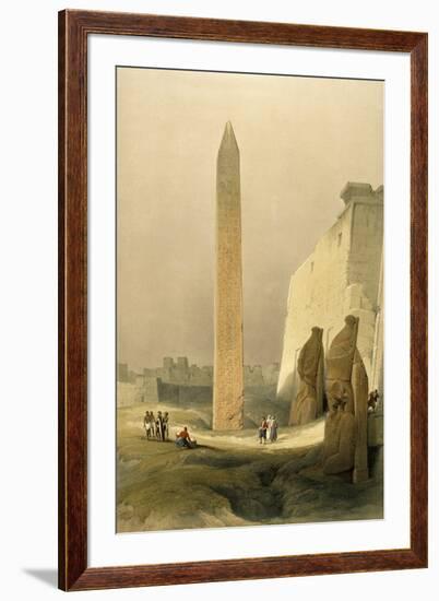 Obelisk at Luxor-David Roberts-Framed Giclee Print