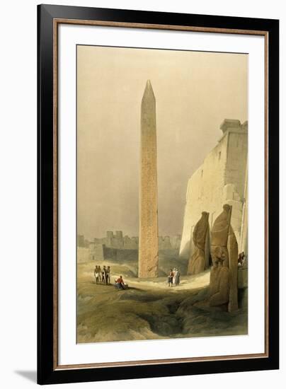 Obelisk at Luxor-David Roberts-Framed Giclee Print