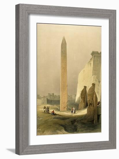 Obelisk at Luxor-David Roberts-Framed Giclee Print