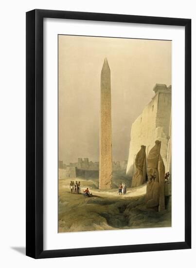 Obelisk at Luxor-David Roberts-Framed Giclee Print