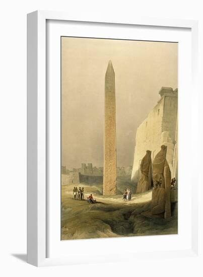 Obelisk at Luxor-David Roberts-Framed Giclee Print