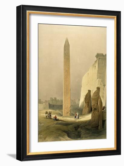 Obelisk at Luxor-David Roberts-Framed Giclee Print