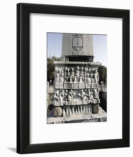 Obelisk erected by the Byzantine Emperor Theodosius I, Istanbul, Turkey, c395-Werner Forman-Framed Photographic Print