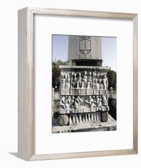 Obelisk erected by the Byzantine Emperor Theodosius I, Istanbul, Turkey, c395-Werner Forman-Framed Photographic Print