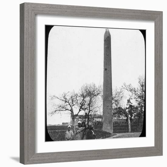 Obelisk, Heliopolis, Egypt, C1890-Newton & Co-Framed Photographic Print