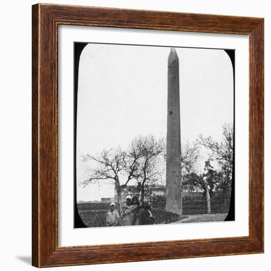 Obelisk, Heliopolis, Egypt, C1890-Newton & Co-Framed Photographic Print