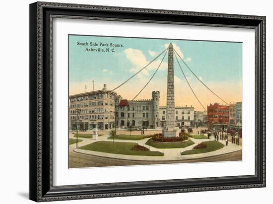 Obelisk in Town Square, Asheville, North Carolina-null-Framed Art Print