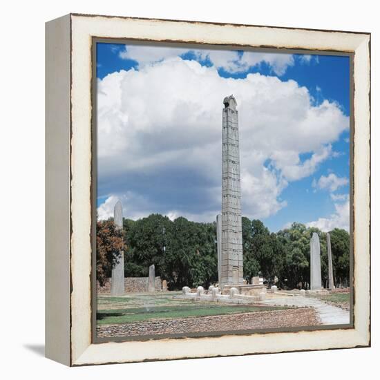 Obelisk of Axum, 4th Century, Tigray Region, Ethiopia-null-Framed Premier Image Canvas