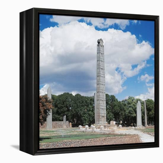 Obelisk of Axum, 4th Century, Tigray Region, Ethiopia-null-Framed Premier Image Canvas