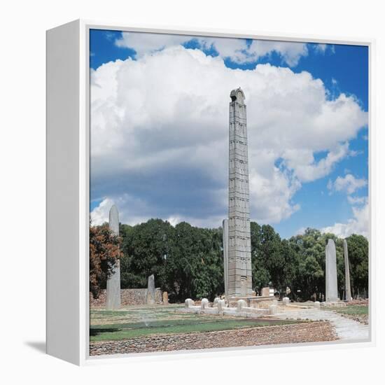 Obelisk of Axum, 4th Century, Tigray Region, Ethiopia-null-Framed Premier Image Canvas