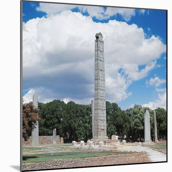 Obelisk of Axum, 4th Century, Tigray Region, Ethiopia-null-Mounted Photographic Print
