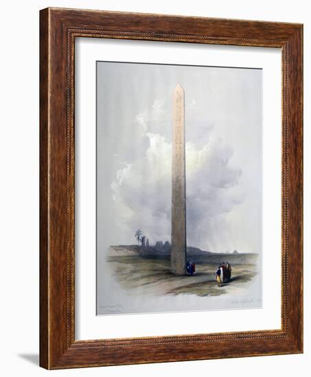 Obelisk of Heliopolis, 1839-David Roberts-Framed Giclee Print