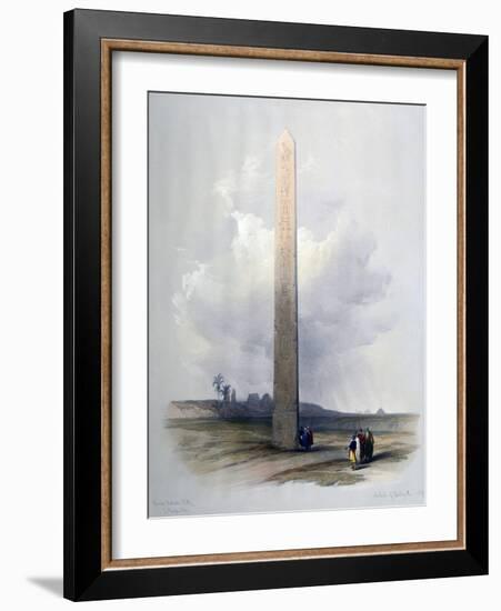 Obelisk of Heliopolis, 1839-David Roberts-Framed Giclee Print