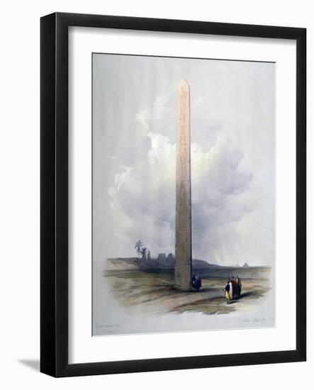 Obelisk of Heliopolis, 1839-David Roberts-Framed Giclee Print