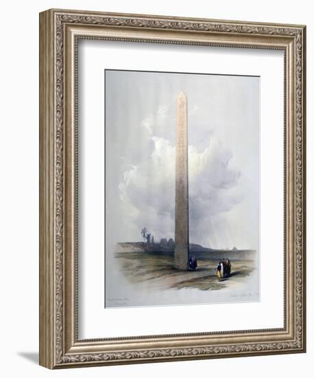 Obelisk of Heliopolis, 1839-David Roberts-Framed Giclee Print