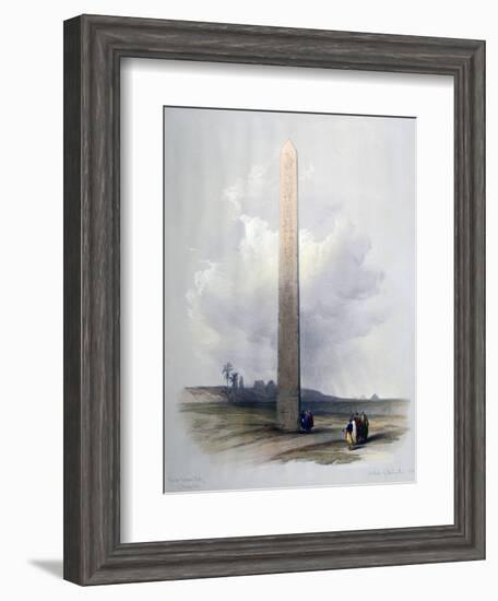 Obelisk of Heliopolis, 1839-David Roberts-Framed Giclee Print