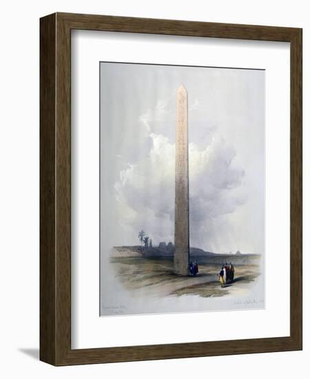 Obelisk of Heliopolis, 1839-David Roberts-Framed Giclee Print