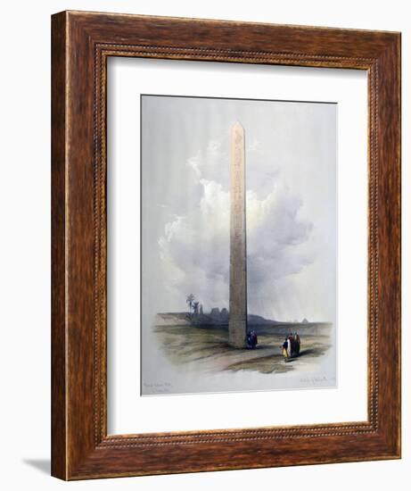 Obelisk of Heliopolis, 1839-David Roberts-Framed Giclee Print