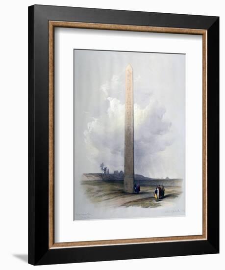 Obelisk of Heliopolis, 1839-David Roberts-Framed Giclee Print