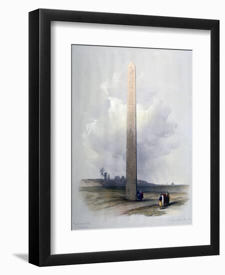 Obelisk of Heliopolis, 1839-David Roberts-Framed Giclee Print