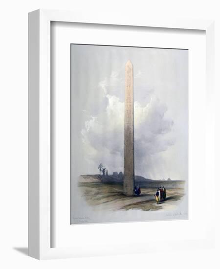 Obelisk of Heliopolis, 1839-David Roberts-Framed Giclee Print