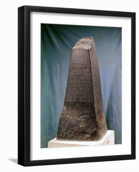 Obelisk of Manishtusu from Susa, circa 2270 BC-Mesopotamian-Framed Giclee Print