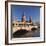 Oberbaum Bridge between Kreuzberg and Friedrichshain, Spree River, Berlin, Germany, Europe-Markus Lange-Framed Photographic Print