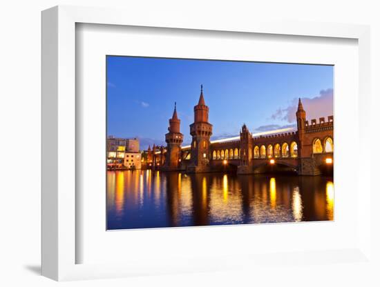 Oberbaum Bridge-noppasin wongchum-Framed Photographic Print