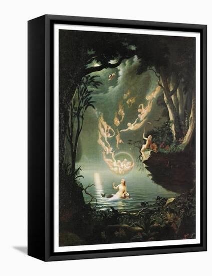 Oberon And The Mermaid-Douglas Harvey-Framed Stretched Canvas