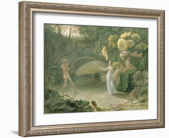 Oberon and Titania, a Midsummer Night's Dream, Act Ii, Scene I, by William Shakespeare (1566-1616)-Francis Danby-Framed Giclee Print