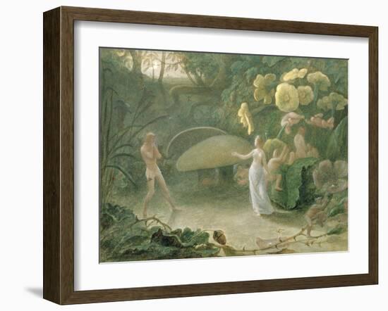 Oberon and Titania, a Midsummer Night's Dream, Act Ii, Scene I, by William Shakespeare (1566-1616)-Francis Danby-Framed Giclee Print
