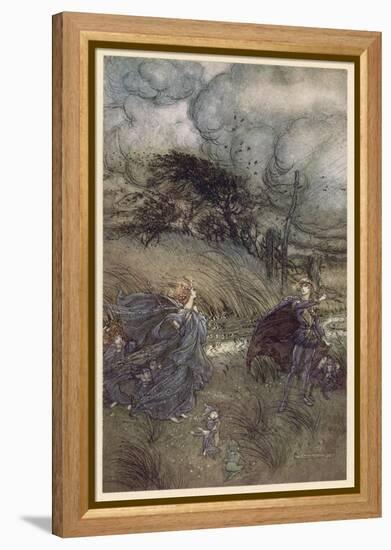 Oberon and Titania-Arthur Rackham-Framed Premier Image Canvas