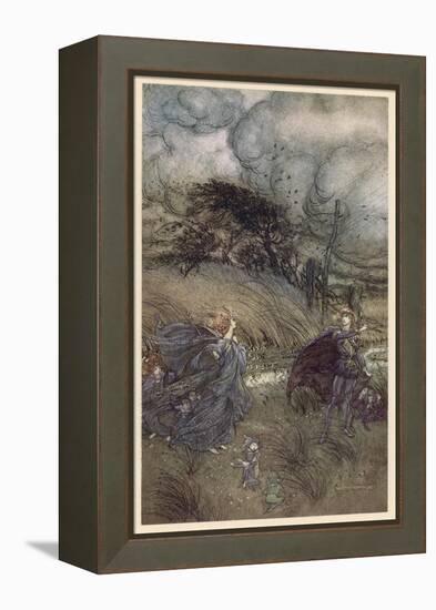 Oberon and Titania-Arthur Rackham-Framed Premier Image Canvas