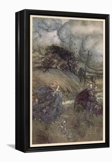 Oberon and Titania-Arthur Rackham-Framed Premier Image Canvas