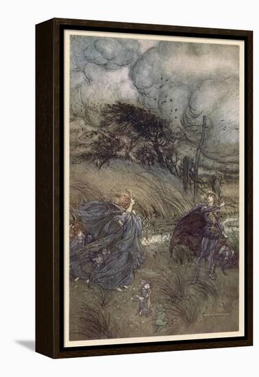 Oberon and Titania-Arthur Rackham-Framed Premier Image Canvas