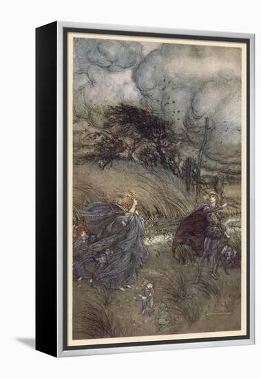 Oberon and Titania-Arthur Rackham-Framed Premier Image Canvas