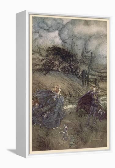 Oberon and Titania-Arthur Rackham-Framed Premier Image Canvas