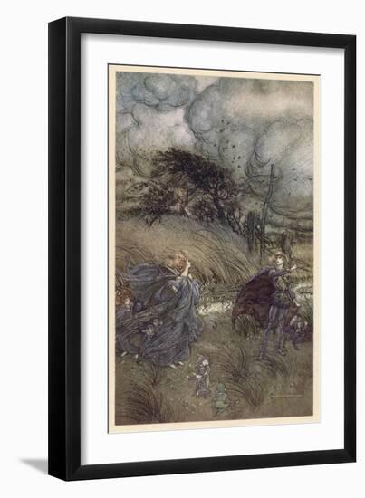 Oberon and Titania-Arthur Rackham-Framed Premium Photographic Print