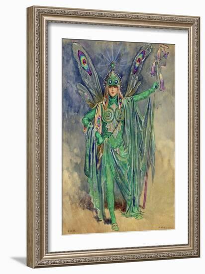 Oberon, Costume "A Midsummer Night's Dream", Produced Courtneidge, Princes Theatre, Manchester-C. Wilhelm-Framed Giclee Print